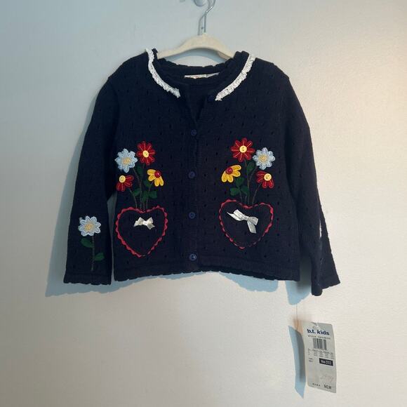 B.T. Kids Other - NWT Vintage B.T. Kids Sweater & Top Set – Navy & Floral – Toddler Girl 2T
